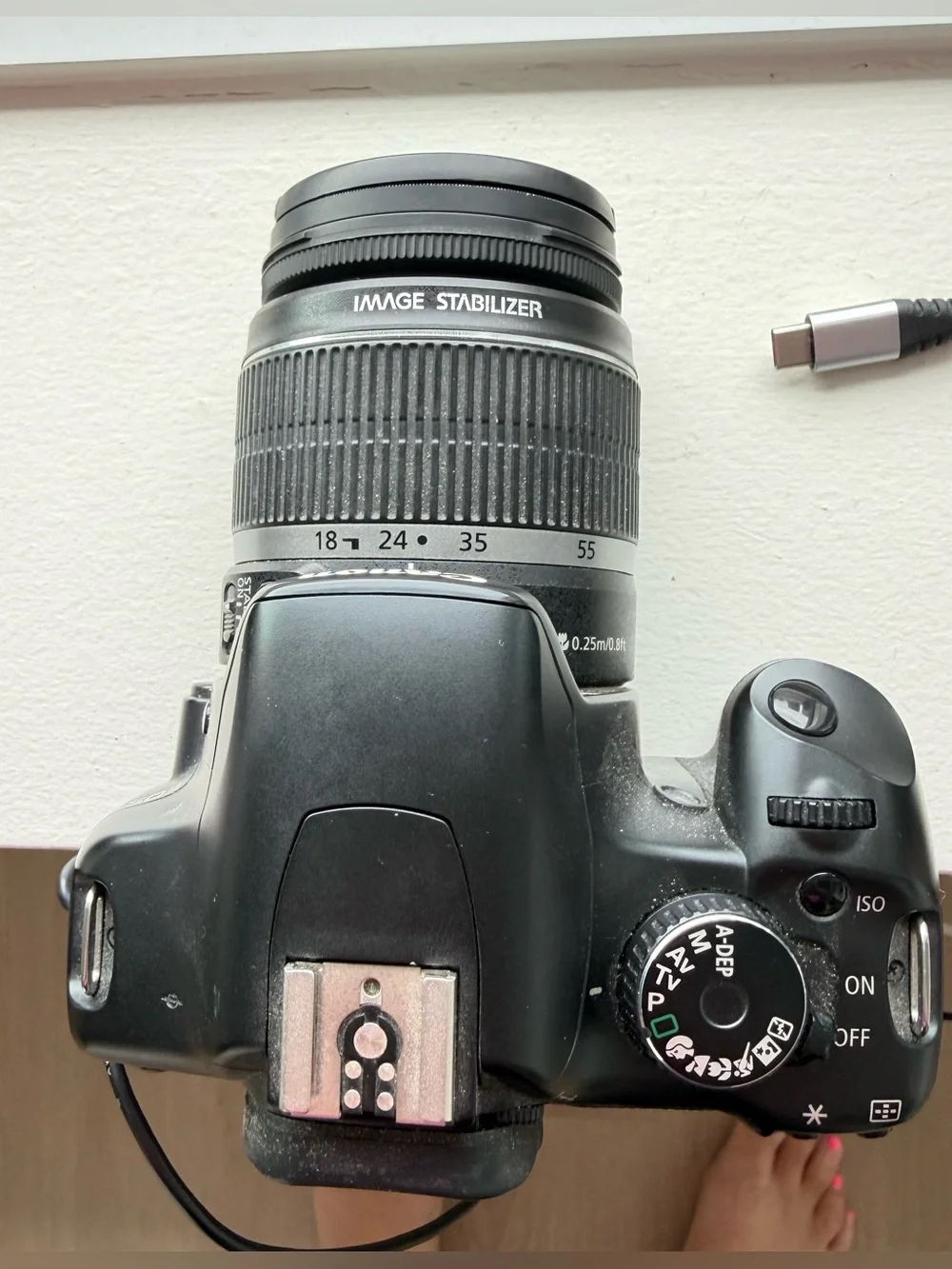 Canon EOS Rebel XSi Black DSLR Camera cords and new batteries Exc condition